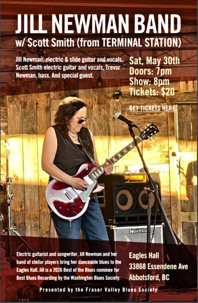 Jill Newman, Eagles Hall, Sat. May 30th
